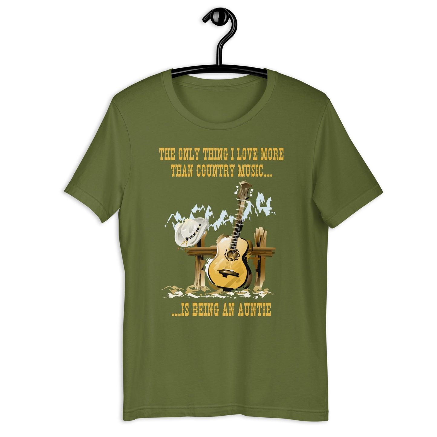 The Only Thing I Love More Than Country Music Is Being An Auntie T-shirt