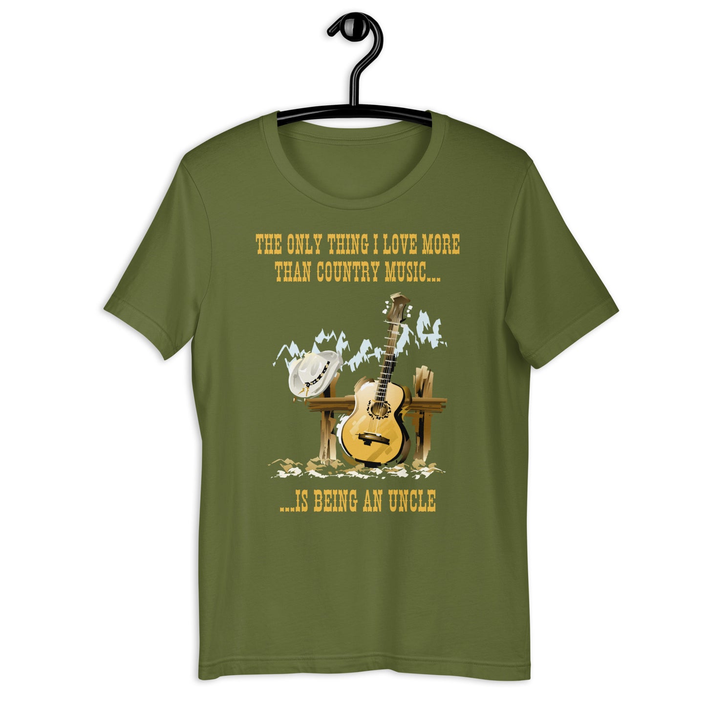 The Only Thing I Love More Than Country Music Is Being An Uncle T-shirt